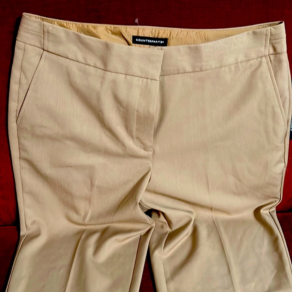 Counterparts Women's Pant size 10 Color Taupe or tan.  Tummy control NWT